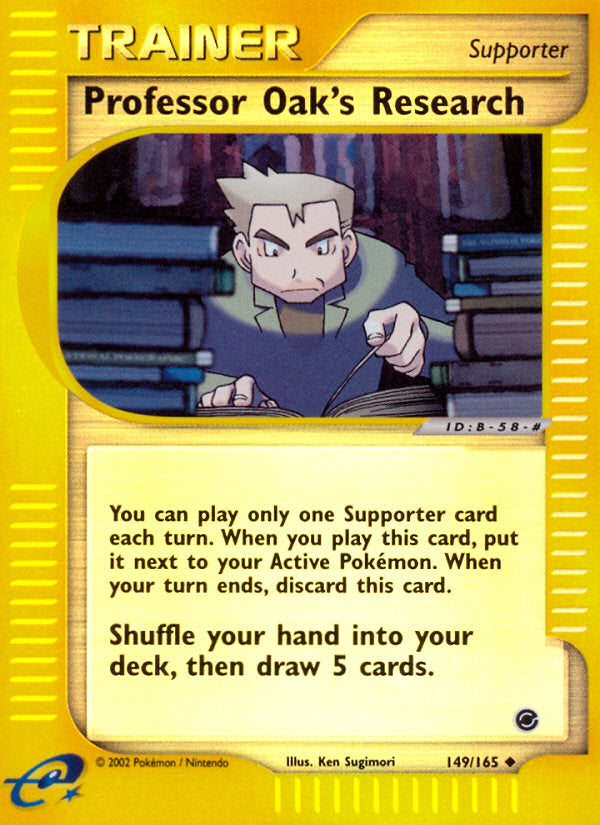 E-Series Expedition Professor Oak's Research #149/165 reverse holo